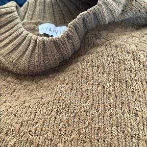 Ava & Viv Olive Green Knit Sweater-Some Piling- see pic.